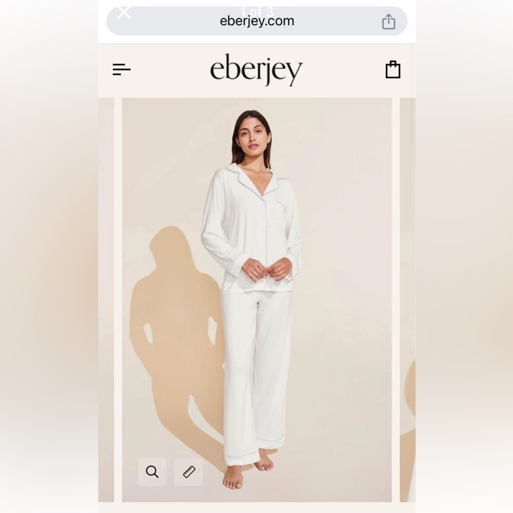 Eberjey Gisele ivory size XS Gisele getting ready pajamas - wore once!